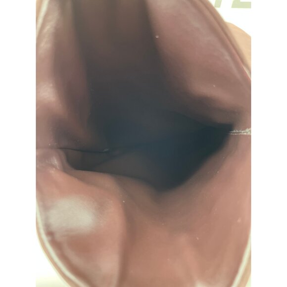 Schutz Maryana Sculpt Knee High Boots Sz 8.5B Dark Chocolate Pointed Toe Leather - Picture 7 of 16